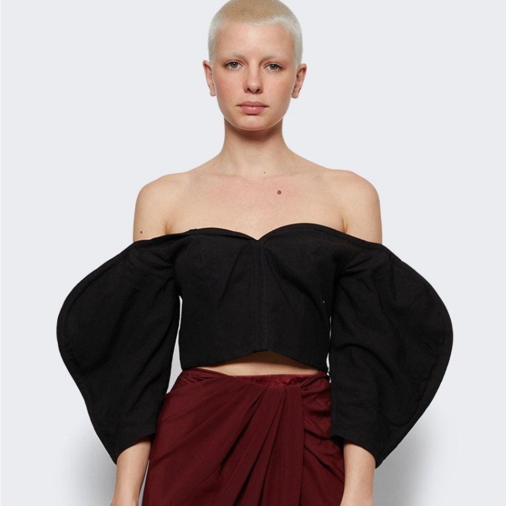 NWOT Mara Hoffman Black Juana Top